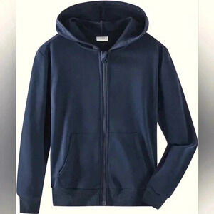 Spring&Gege Youth Hoodies Soft Hooded Full Zip Sweatshirts SZ 14 Years ( XXL)